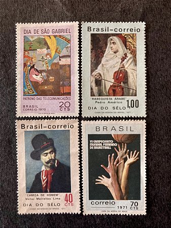 04 Selos do Brasil - 1970 -  1971 -Mint