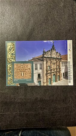 Bloco de Selos do Brasil - Igreja do Estilo Barroco - Brasil 2017 - Mint - ref.537