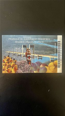 Bloco de Selos do Brasil - Produtos de Exportação Brasileiros - 2003 -Mint - ref.570