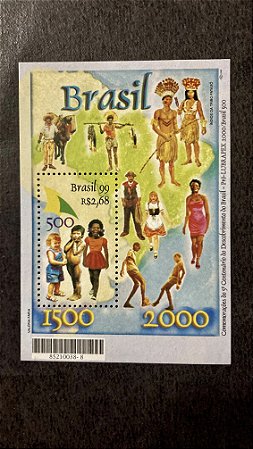 Bloco de Selos do Brasil - Lubrapex 2000 - Brasil 1999 - Mint