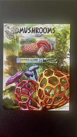 Bloco de Selos de Sierra Leone - Mushrooms - ref.805