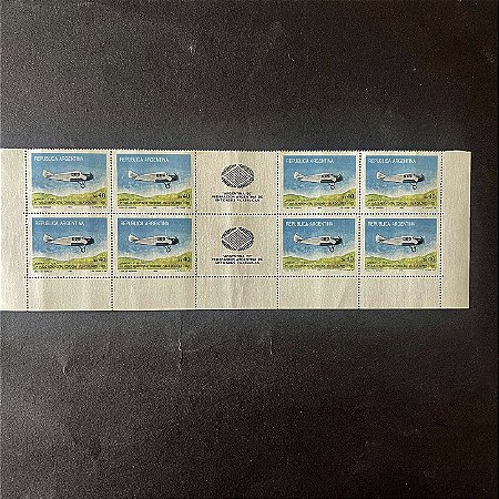 02 Quadras de Selos da Republica Argentina - 1o.Vuelo Aeropostal Cordoba - Villa Dolores - Mint - ref.118