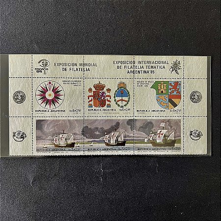 Série de Selos da Republica da Argentina - Exposicion Internacional de Filatelia Tematica - Mint - ref.121