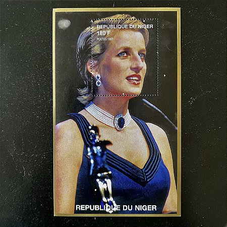 Bloco de Selos Estrangeiros - Princesa Diana - Republique du Niger - Mint - ref. 538
