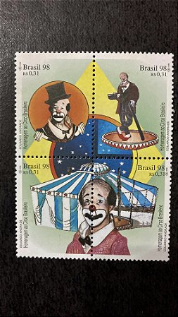 Serie de Selos do Brasil - Homenagem ao Circo Brasileiro - Brasil 1998 - Mint