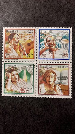 Série de Selos do Brasil - Upaep 98 - Mulheres - Brasil 1998 - Mint