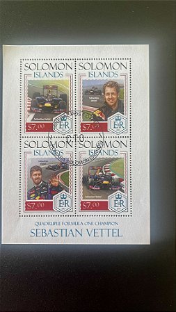 Bloco de Selos - Solomon Islands - Sebastian Vettel - 2003 - ref.137