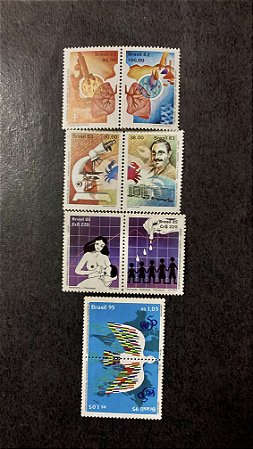 04 Série de Selos Comemorativos do Brasil - Mint