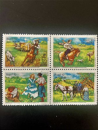 Série de Selos Comemorativos do Brasil - Abrafex 92 - Mint - ref.153