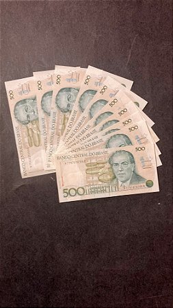 10 Cédulas do Brasil - 500 Cruzados - FE