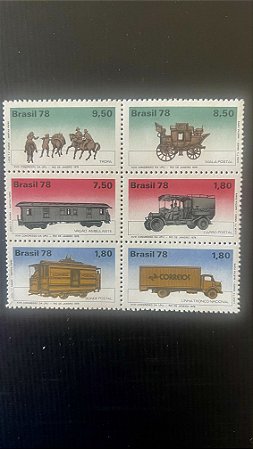 Série de Selos do Brasil - XVIII Congresso da UPU - 1978 - Mint - ref.193