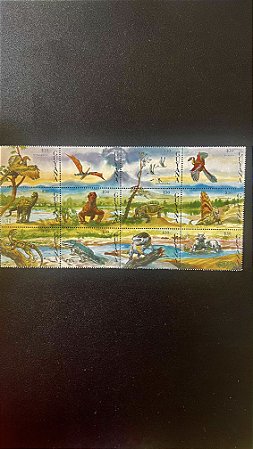 Série de Selos de Guyana - Animais Pré-históricos - Mint - ref.610