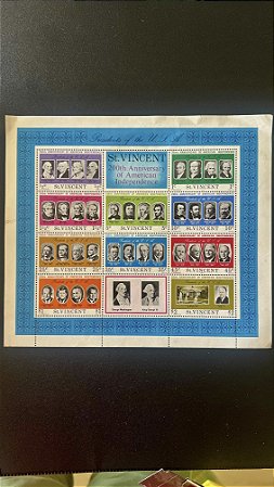 Bloco de Selos de St.Vicent - 200th Anniversary of the American Independence - Mint - ref.607