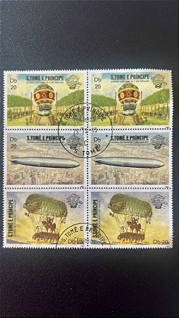 Sextilha de Selos de S.Tomé e Príncipe - ref.604