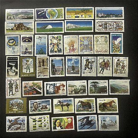 41 Selos Comemorativos do Brasil - Ano 1985 - Mint - ref.223