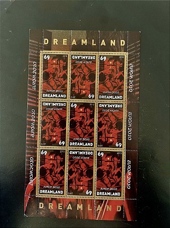 Bloco de Selos Estrangeiros - Dreamland - Europa 2010 - Mint - ref.239