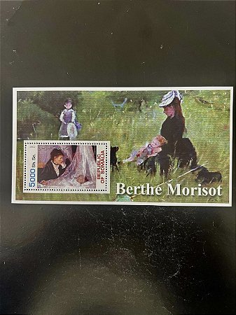 Bloco de Selos Estrangeiros - Berthe Morisot - Republic of Somalia - Mint - ref.247