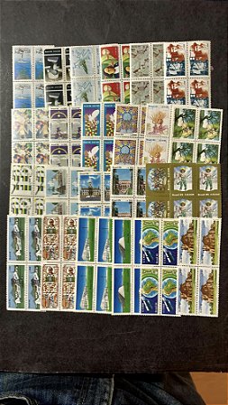 24 Quadras de Selos Comemorativos do Brasil - 1985 - Mint