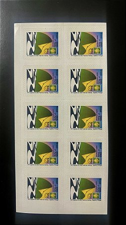 Cartela de Selos Regulares do Brasil - XIX Congresso da União Postal das Américas - Adesivos - 2005 - Mint - ref.260