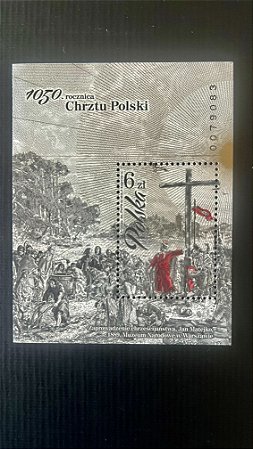 Bloco de Selos Estrangeiros - Chrztu Polski - Mint - ref.279
