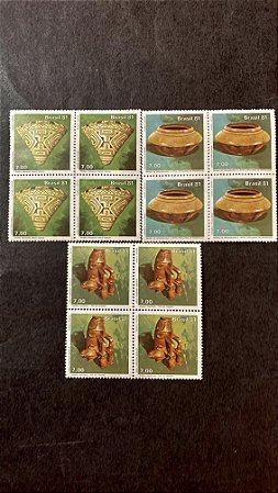 Quadra de Selos Brasil - Museus de Ciencias - 1981 - Mint