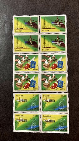 Quadra de Selos Brasil - Centenário de Getúlio Vargas - 1984 - Mint