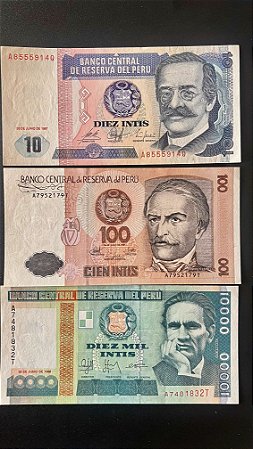 03 Cédulas Estrangeiras - Banco Central de Reserva del Peru - FE - ref.357
