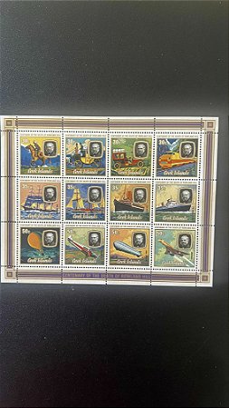 Mini Folha de Selos de Cook Islands - Centenary of the Death of Rowland Hill - Mint - ref.391