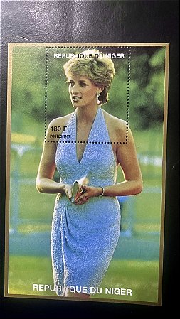 Bloco de Selos da Republique du Niger - Princesa Diana - Mint - ref.421