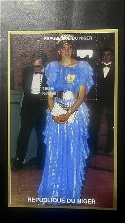 Bloco de Selos da Republique du Niger - Princesa Diana - Mint - ref.422