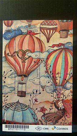 Bloco de Selos do Brasil - BaLonismo - Brasil 2018 - Mint - ref.432