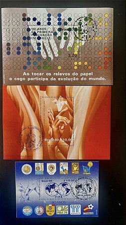 Bloco de Selos do Brasil - Brasiliana 89 - Brasil 1988 - Mint - ref.439