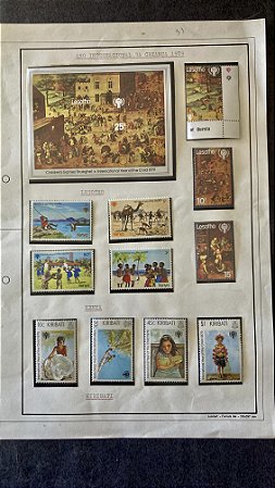 Folha de Exposição de Selos - Ano Internacional da Criança 1979  (ref.445)