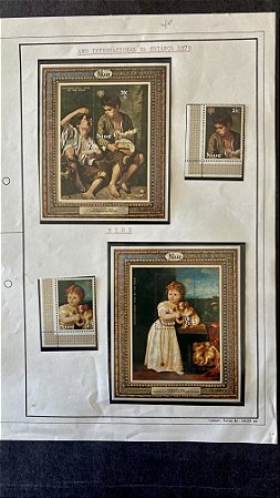 Folha de Exposição de Selos - Ano Internacional da Criança 1979  (ref.449)