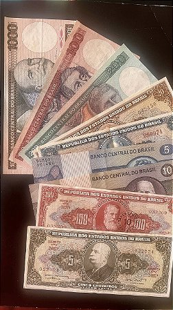 10 Cédulas do Brasil Diferentes - FE (ref.453)