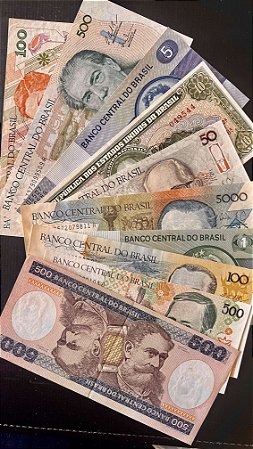 10 Cédulas do Brasil Diferentes - Sob - ref.454