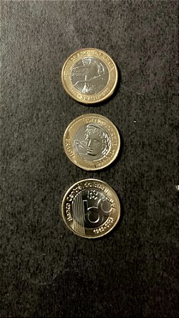 03 Moedas do Brasil - 25 e 30 Anos do Real - 60 Anos do BC - FC  (ref.457)