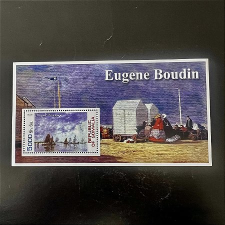 Bloco de Selos Estrangeiros - Eugene Boudin - Republic of Somalia - Mint - ref.490