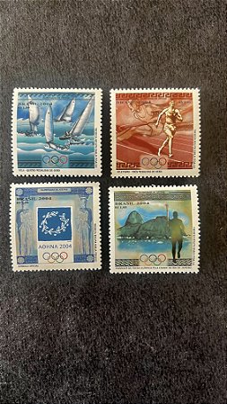 Selos do Brasil - Olimpíadas de Atenas na Grécia - Brasil 2004 - Mint (ref.499)