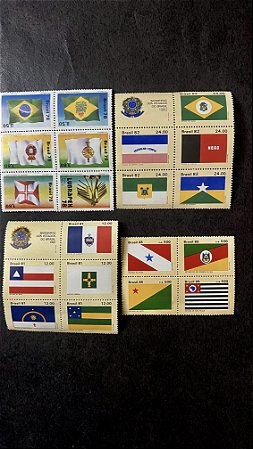 04 Séries de Selos Comemorativos do Brasil - Mint  (ref.522)