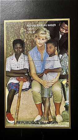 Bloco de Selos Estrangeiros - Princesa Diana - Republique du Niger - Mint - ref.524