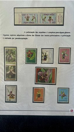 Folha de Selos de Exposição - Temáticos - Orquideas  (ref.549)