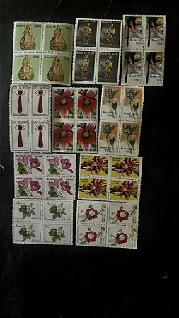 10 Quadras de Selos Comemorativos do Brasil - Mint - ref.591
