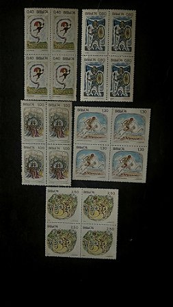 Série em Quadras Selos do Brasil-Divulgação da Lendas Populares Brasileiras-1974-Mint-ref.596