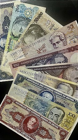 10 Cédulas do Brasil Diferentes - Mbc-Sob - ref.600