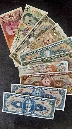 10 Cédulas do Brasil Diferentes - Mbc-Sob - ref.602