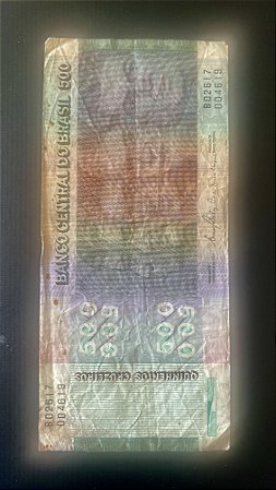 Cédula do Brasil - 500 Cruzeiros - Bc - ref.617