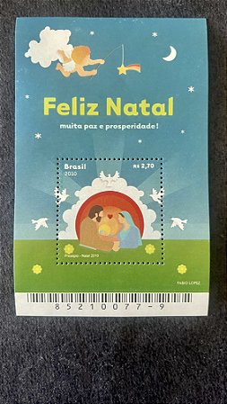 Bloco de Selos do Brasil - Natal 2010 - Mint - ref.634