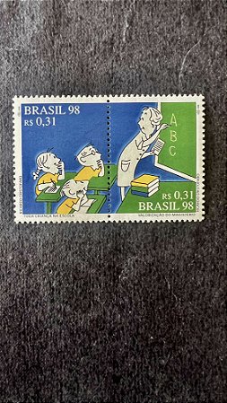 Série de Selos do Brasil - Educação - Criança na Escola - Brasil 1998 - Mint - ref. 674