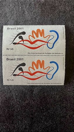 Selos Brasil - Dia Internacional do Portador de Deficiencia - Brasil 2001 - Mint - ref.676